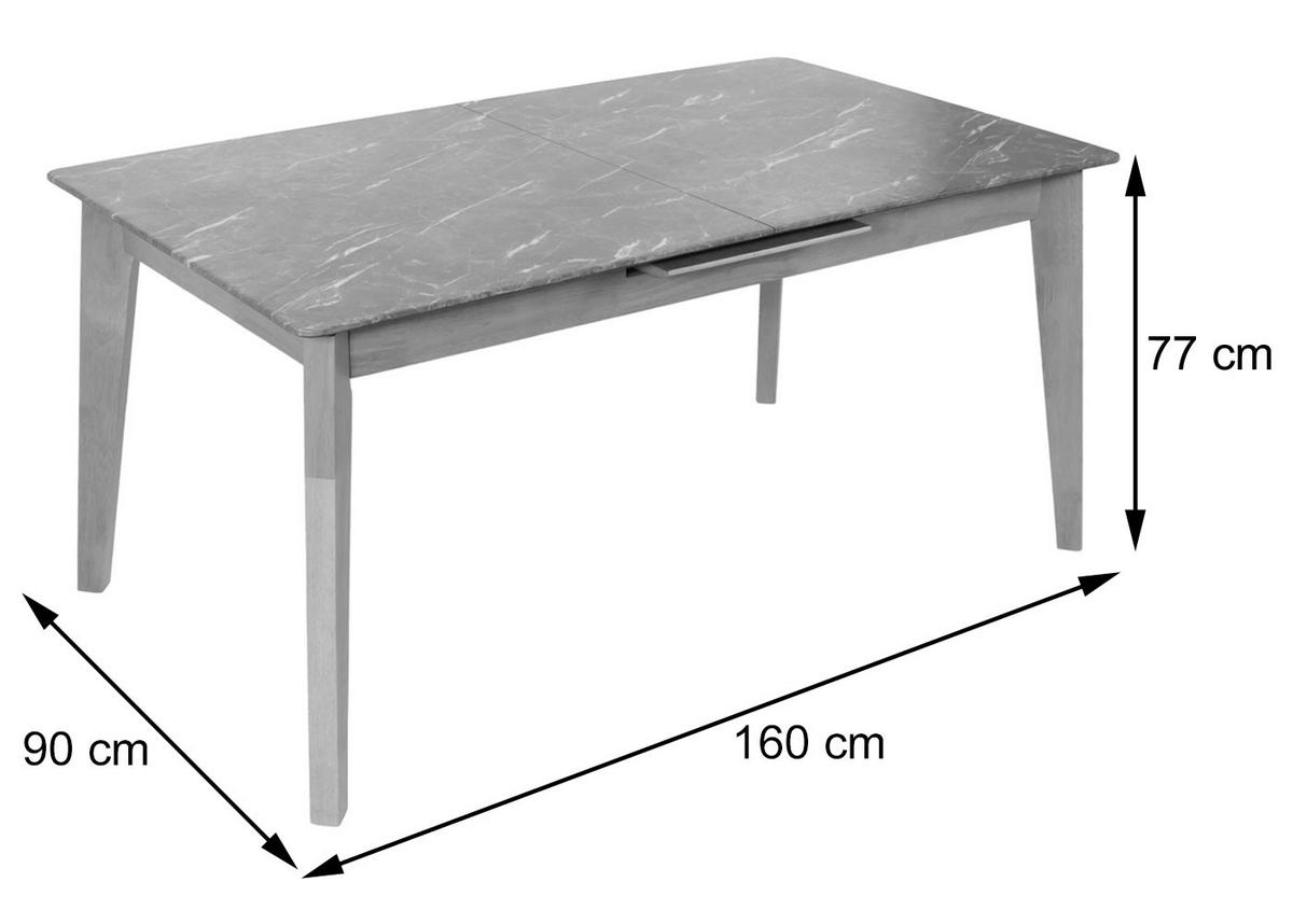 ESSZIMMERTISCH rechteck Braun - Braun, Holz (90/200/77cm) - MCW