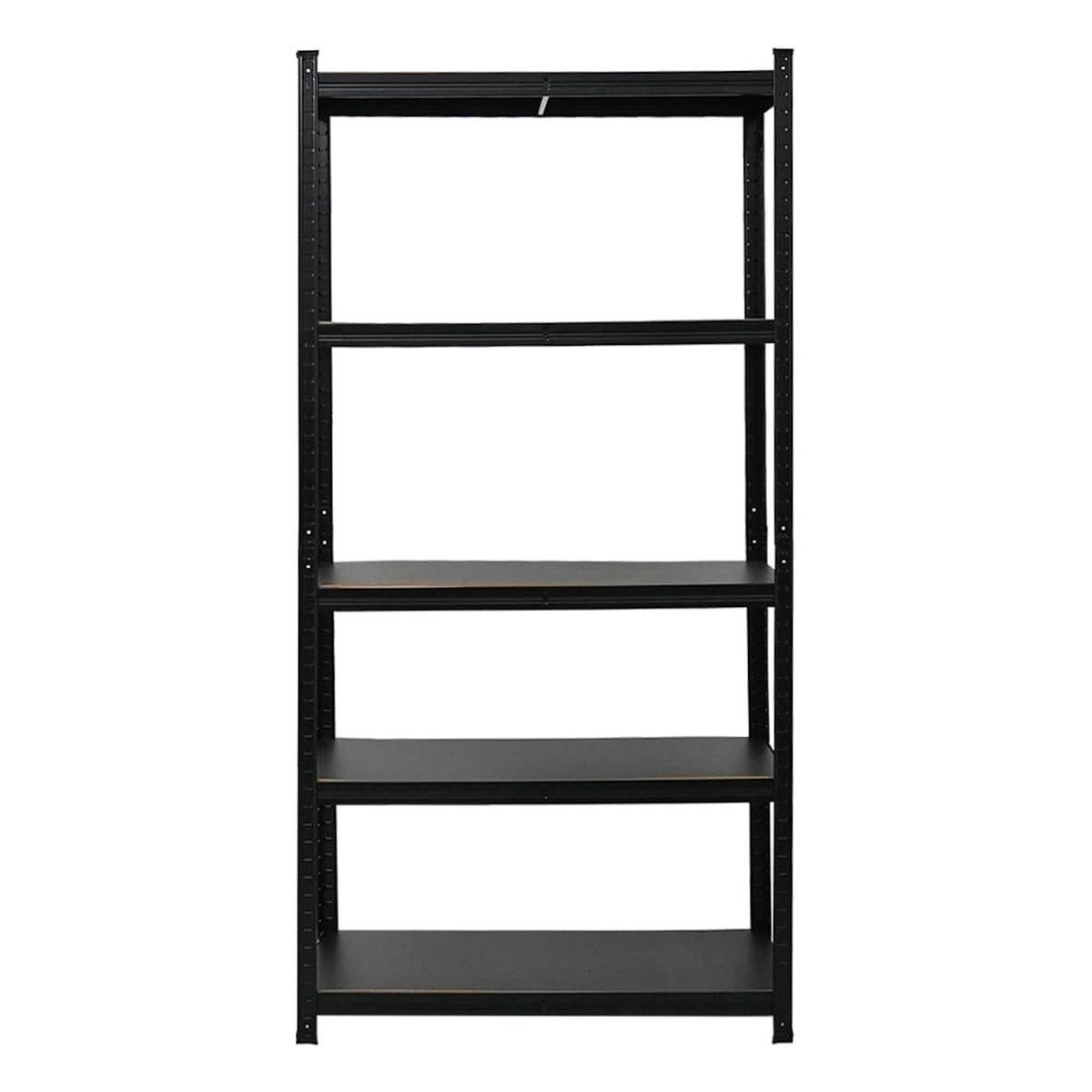 WOHNREGAL Ragnar 2er-Set mit 2x 180x90x40 cm Fachlast 100 kg Matt Schwarz - Schwarz, Metall (180/180/40cm) - PROREGAL
