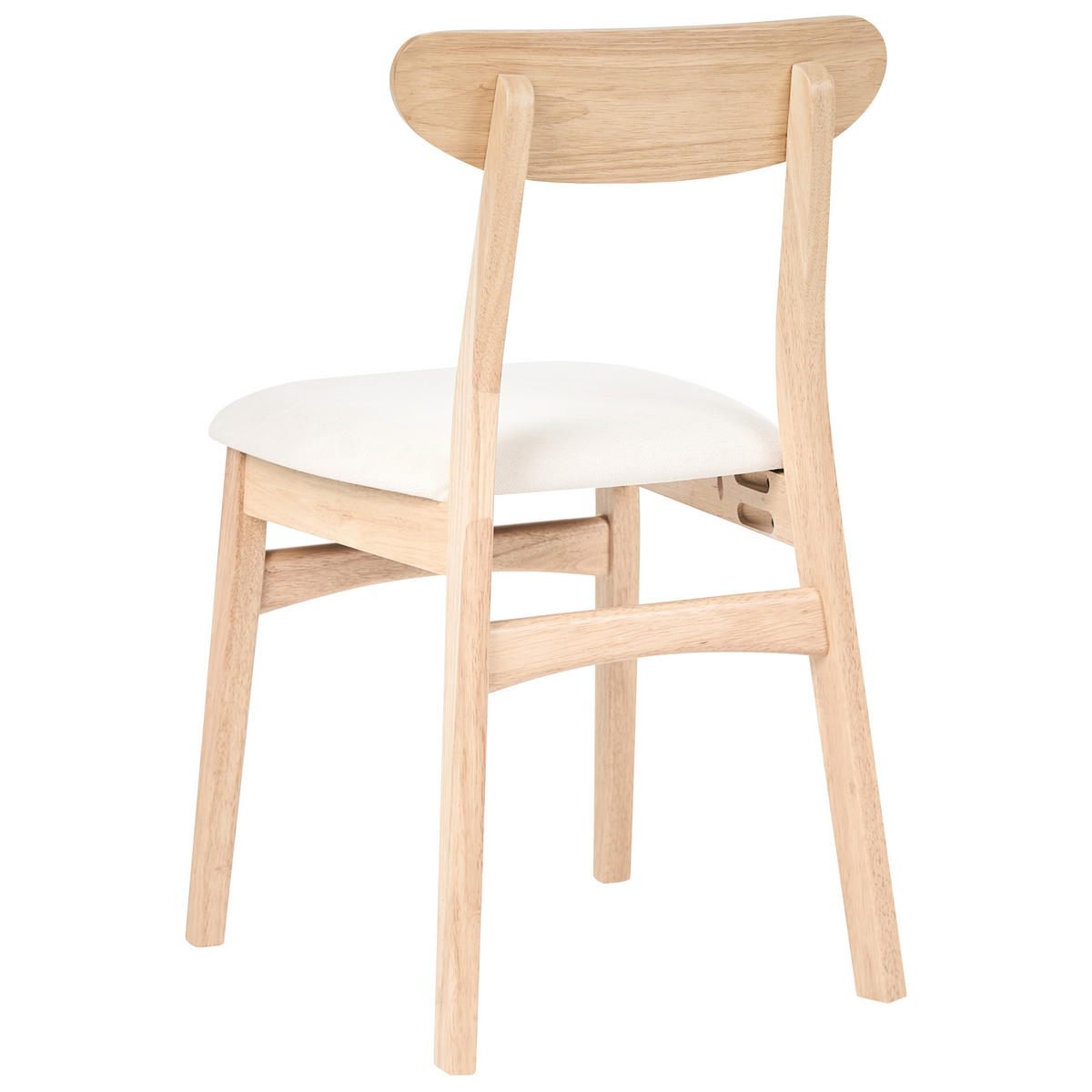 ESSZIMMERSTUHL 2er Set Holz Hellbraun/Hellbeige Doyle - Hellbraun, Holz (45/78/50cm) - Beliani