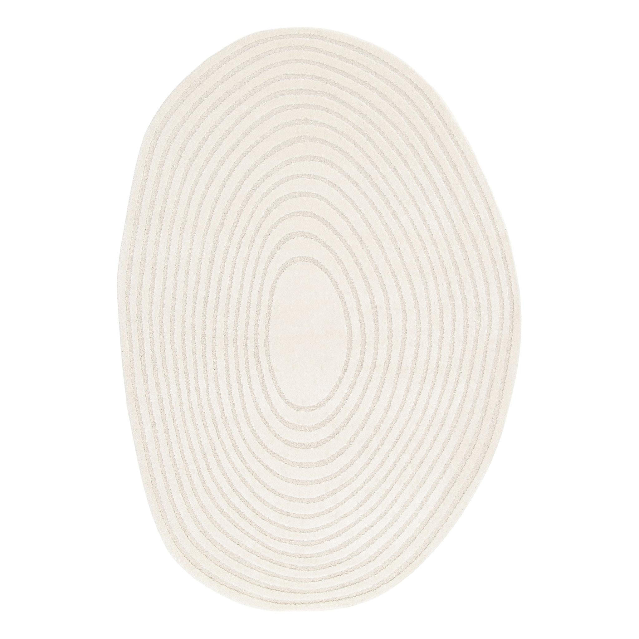 TEPPICH weich mit Relief-Effekt weiss - Weiß, Textil (160/230cm) - AFK Living