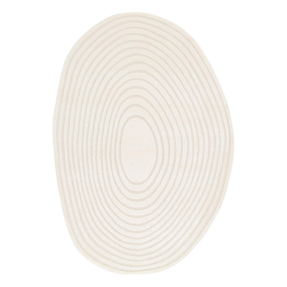 TEPPICH weich mit Relief-Effekt weiss - Weiß, Textil (160/230cm) - AFK Living