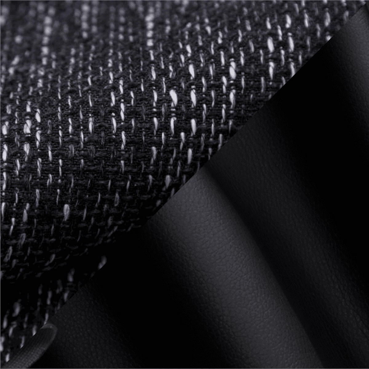 ECKSCHLAFSOFA ALEX – Schwarz (Lawa 06 + Soft 11) + Hocker - Links - Schwarz, Holzwerkstoff/Metall (275/155cm) - Möblo