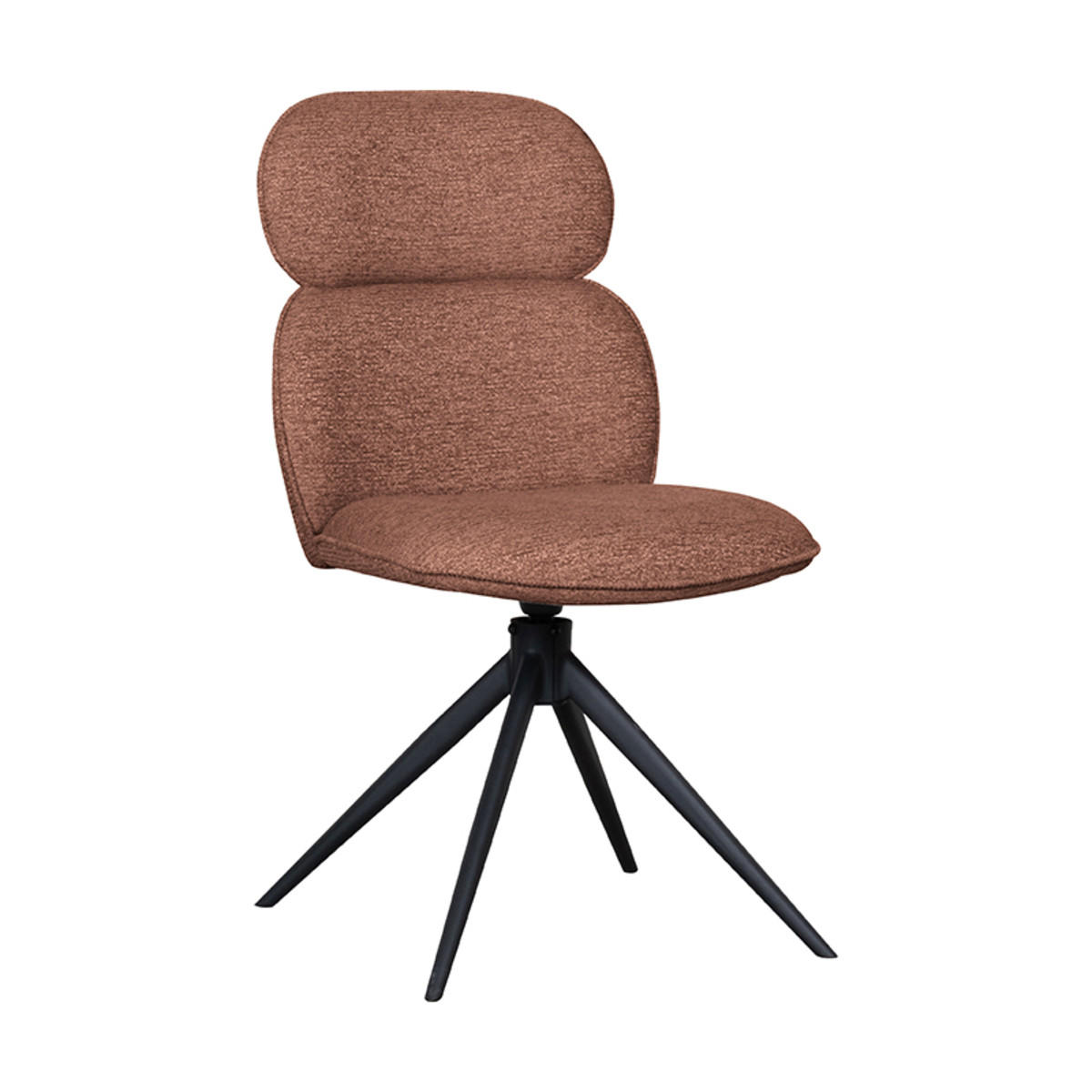 Thumbnail - Label51 Esszimmerstühle, Orange, Textil, 1-Sitzer, 49x91x62 cm, Esszimmer, Stühle, Esszimmerstühle, Vierfußstühle