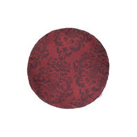 KISSENNHÜLLE Rund Epoche karmin-rot 50 cm Ø - Dunkelrot, Textil (50/50cm) - beties Heimtextil