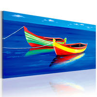 KUNSTDRUCK Blau 100/50 cm - Blau, Textil (100/50cm) - KUNSTLOFT