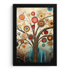 GERAHMTES BILD Baum - Baum des Lebens - Farbe 20x30 cm - Braun, Papier (20/30cm) - MuchoWow