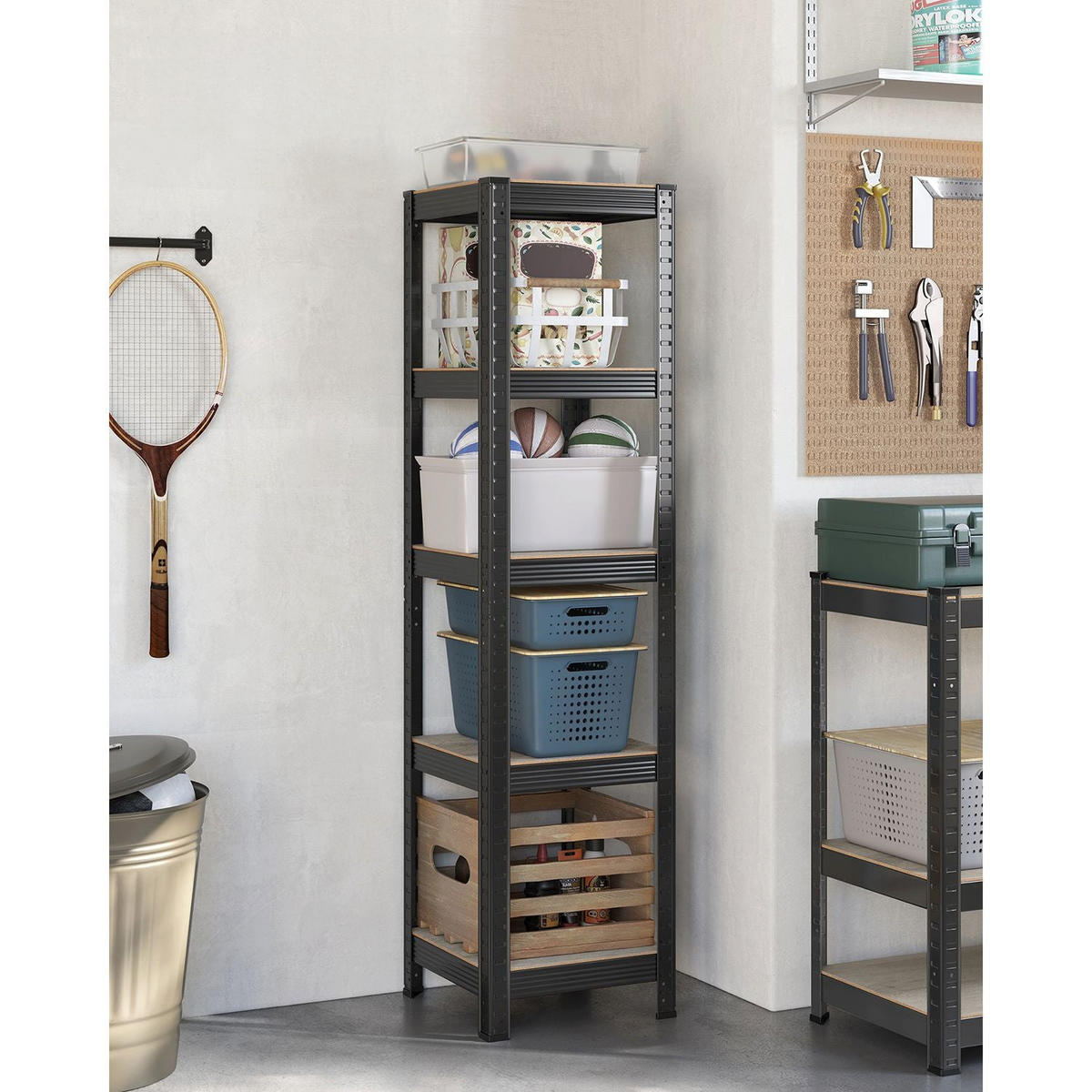 STANDREGAL COPENHAGEN - Schwarz, Holzwerkstoff (37/150/37cm) - Hansiro