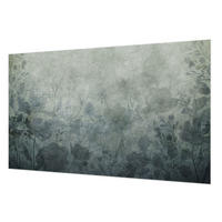 FOTOTAPETE 416x254 cm - Pflanzeneleganz - Grau, Textil (416/254cm) - Wallfluent