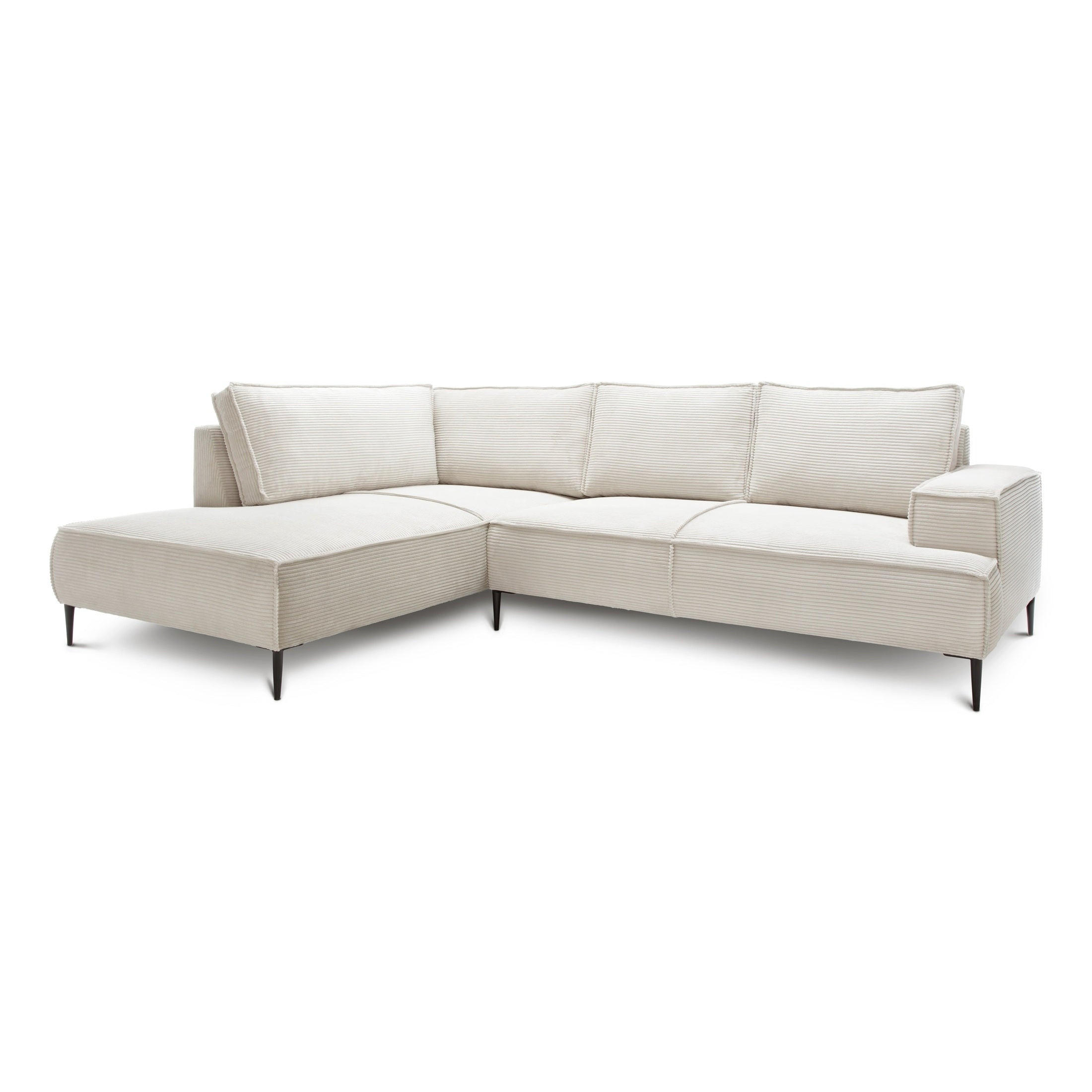 Pillovely Ecksofa Beige 275x44x195 cm
