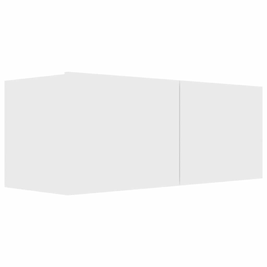 TV-SCHRANK Weiss 80/30/30 Cm Holzwerkstoff - Weiß, Holzwerkstoff (30/80/30cm) - vidaXL
