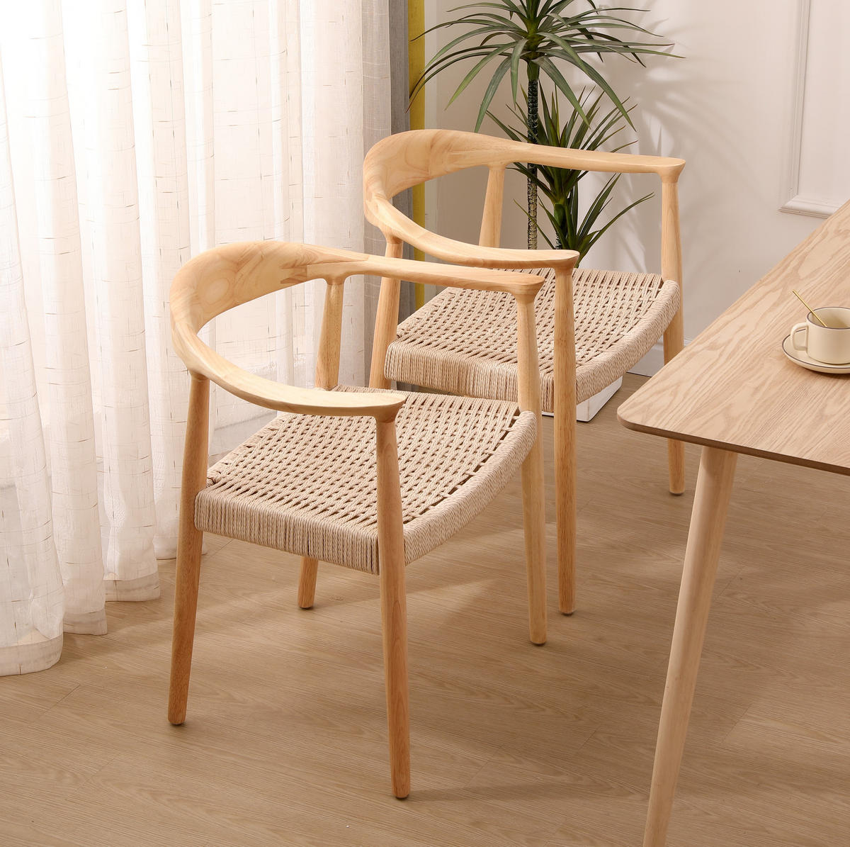 STUHL 2er-Set Holz Braun - Braun, Holz (64/72/53cm) - Nordlys
