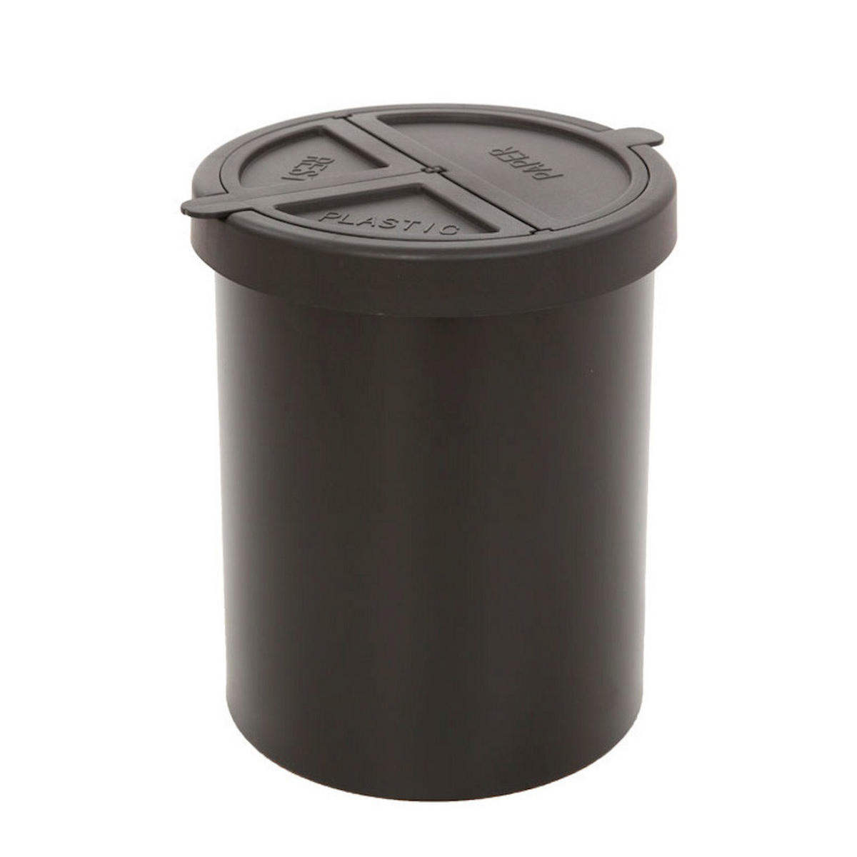 PAPIERKORB Stillvoll Metall 15 Liter 30,5x25,5 cm Schwarz - Schwarz, Metall (25.5/30.5/25.5cm) - PROREGAL