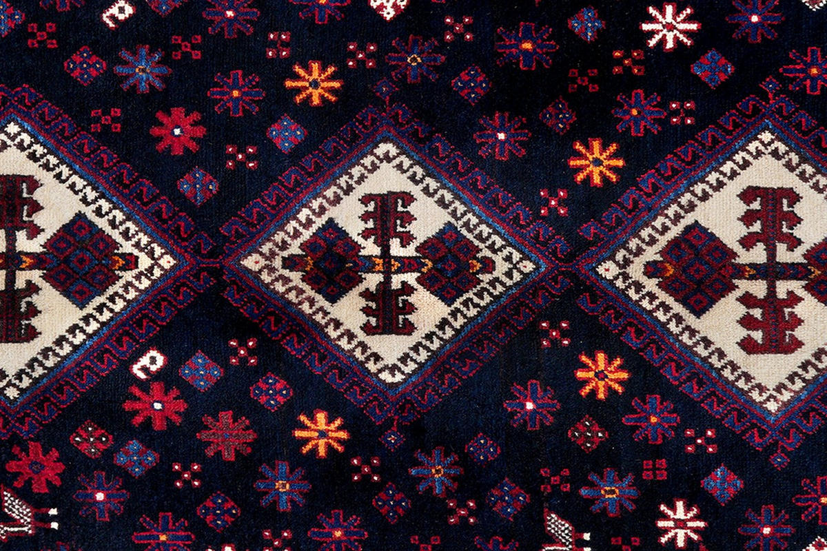 ORIENTTEPPICH handgeknüpft Afshar Blau 230/161 cm Schurwolle - Blau, Textil (161/230cm) - Looma