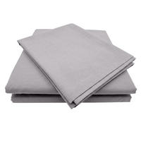 BETTWÄSCHE Stone Washed grau 135/200 cm 100% Baumwolle Used-Effekt mit Stehsaum - Grau, Textil (135/200cm) - wometo