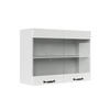 KÜCHENGLASSCHRANK R-Line Weiß Landhaus 80 cm - Weiß, Holzwerkstoff (80/60/31cm) - Vicco