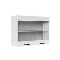 KÜCHENGLASSCHRANK R-Line Weiß Landhaus 80 cm - Weiß, Holzwerkstoff (80/60/31cm) - Vicco