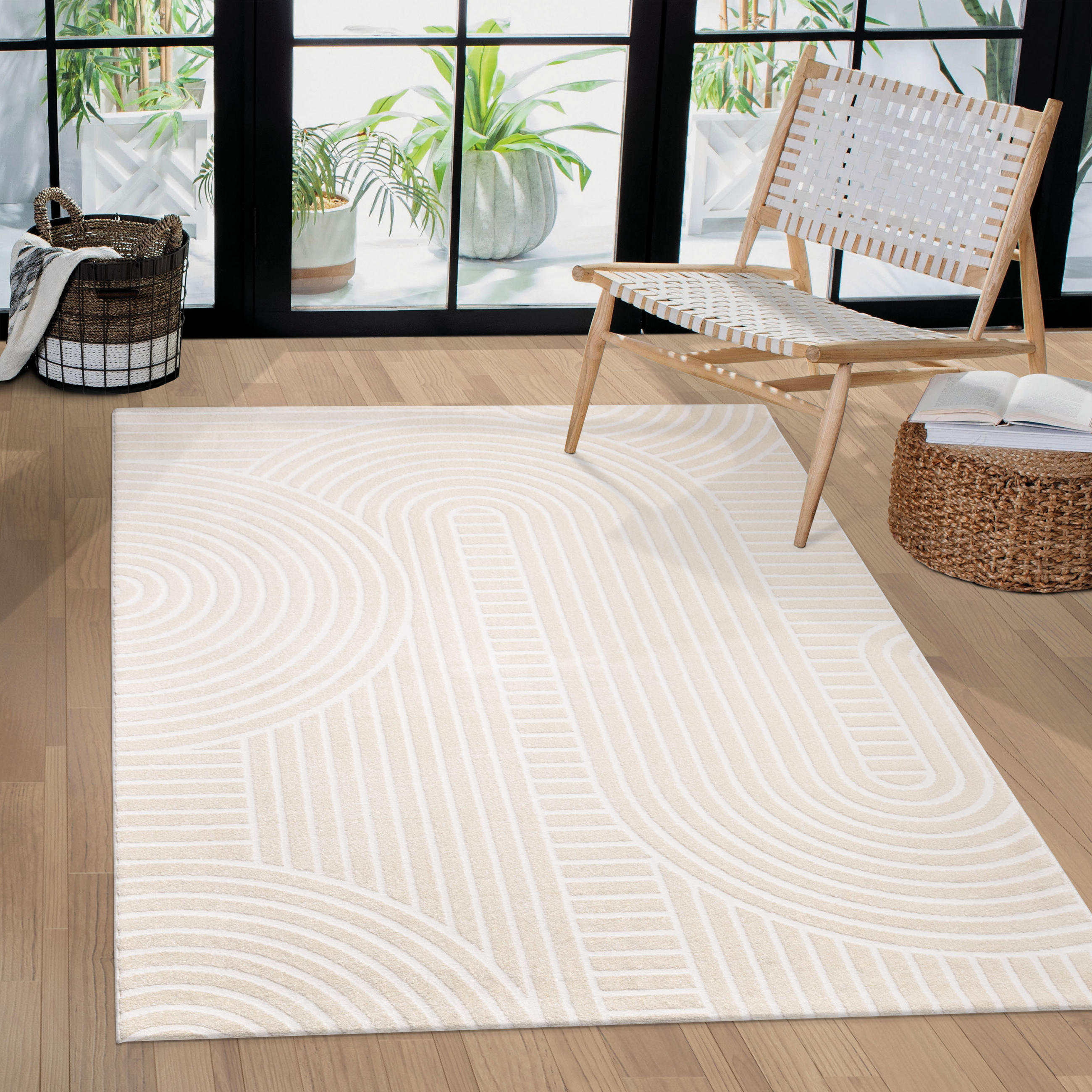 KURZFLORTEPPICH 80/150 cm Luzern 653 - Creme, Textil (80/150cm) - Paco Home