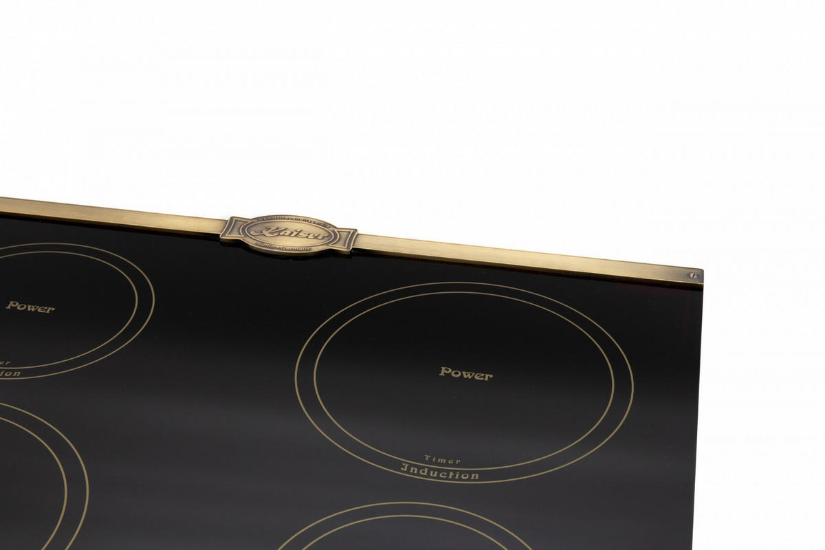 BACKOFEN-SET Elektro Backofen 60 cm EH 6355 Em Sil+KCT 6195 Iem Induktionskochfeld 60 cm - Schwarz, Metall (59.4/59.4/56.6cm) - Kaiser Küchengeräte