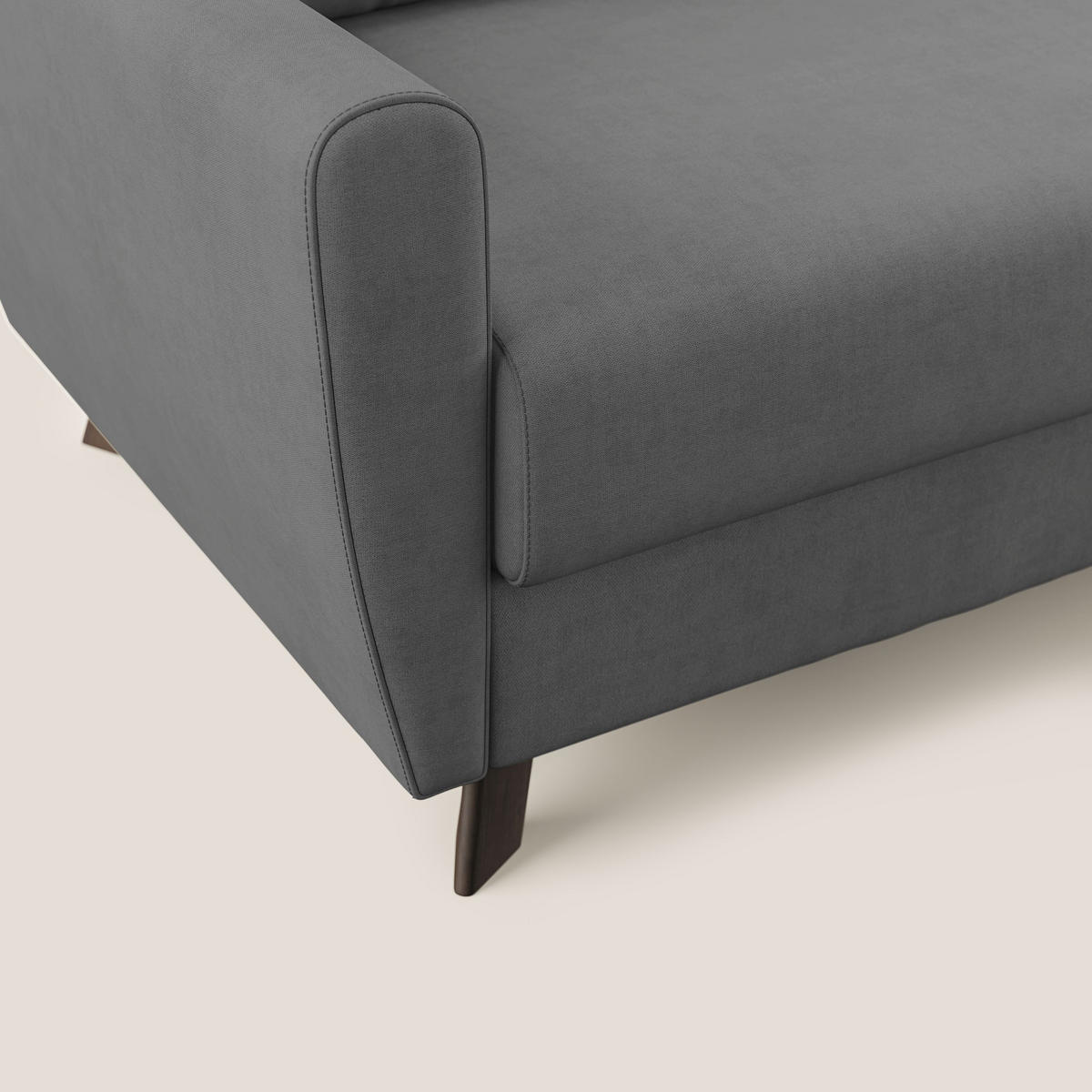 SCHLAFSOFA Callisto - Grau, Textil (168/97/96cm) - Divani.store