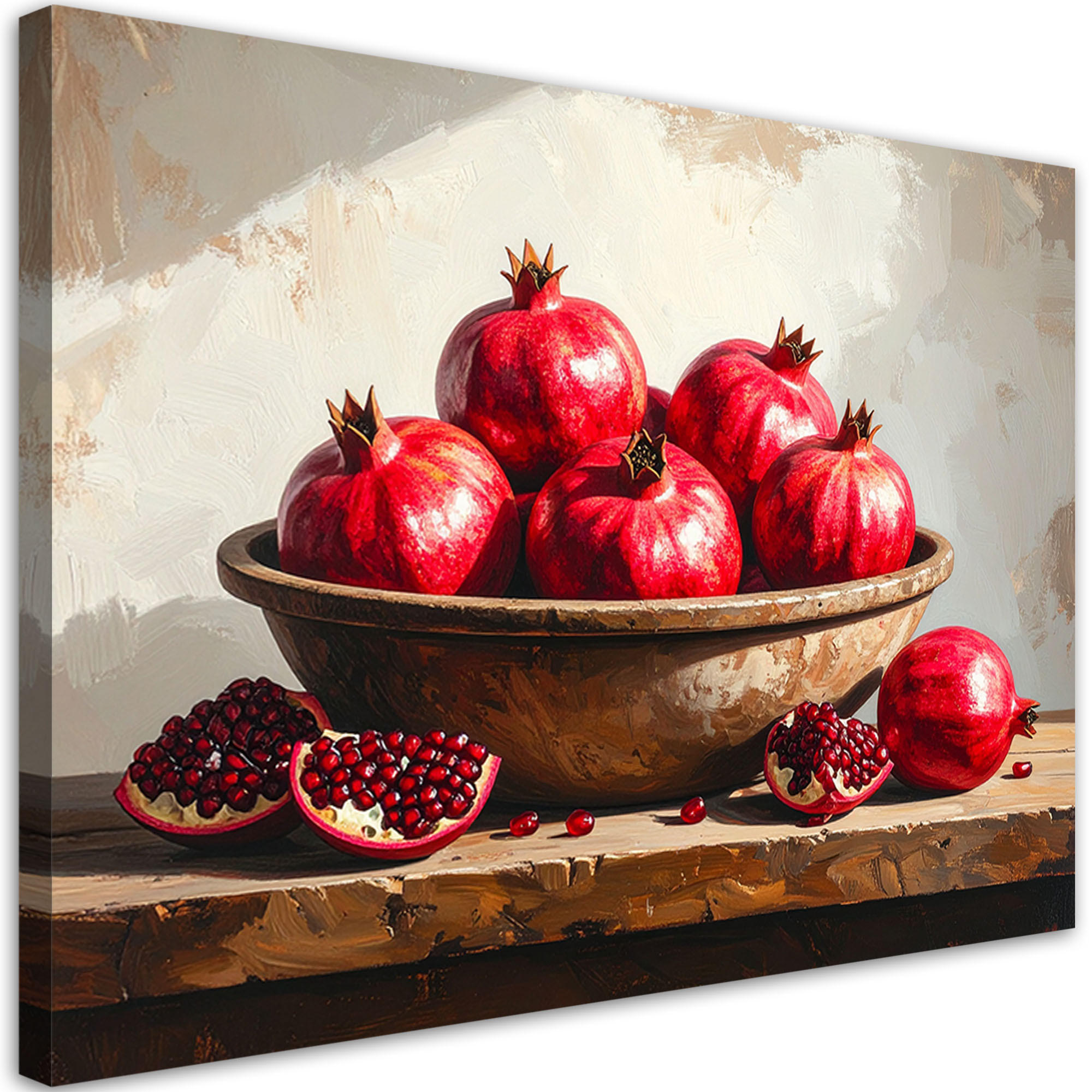 LEINWANDBILD Essen & Trinken 100x70cm - Rot, Textil (100/70cm) - Feeby