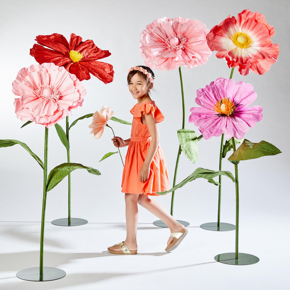 DEKO-BLUME Bloom - Rosa, Papier (120cm) - Butlers