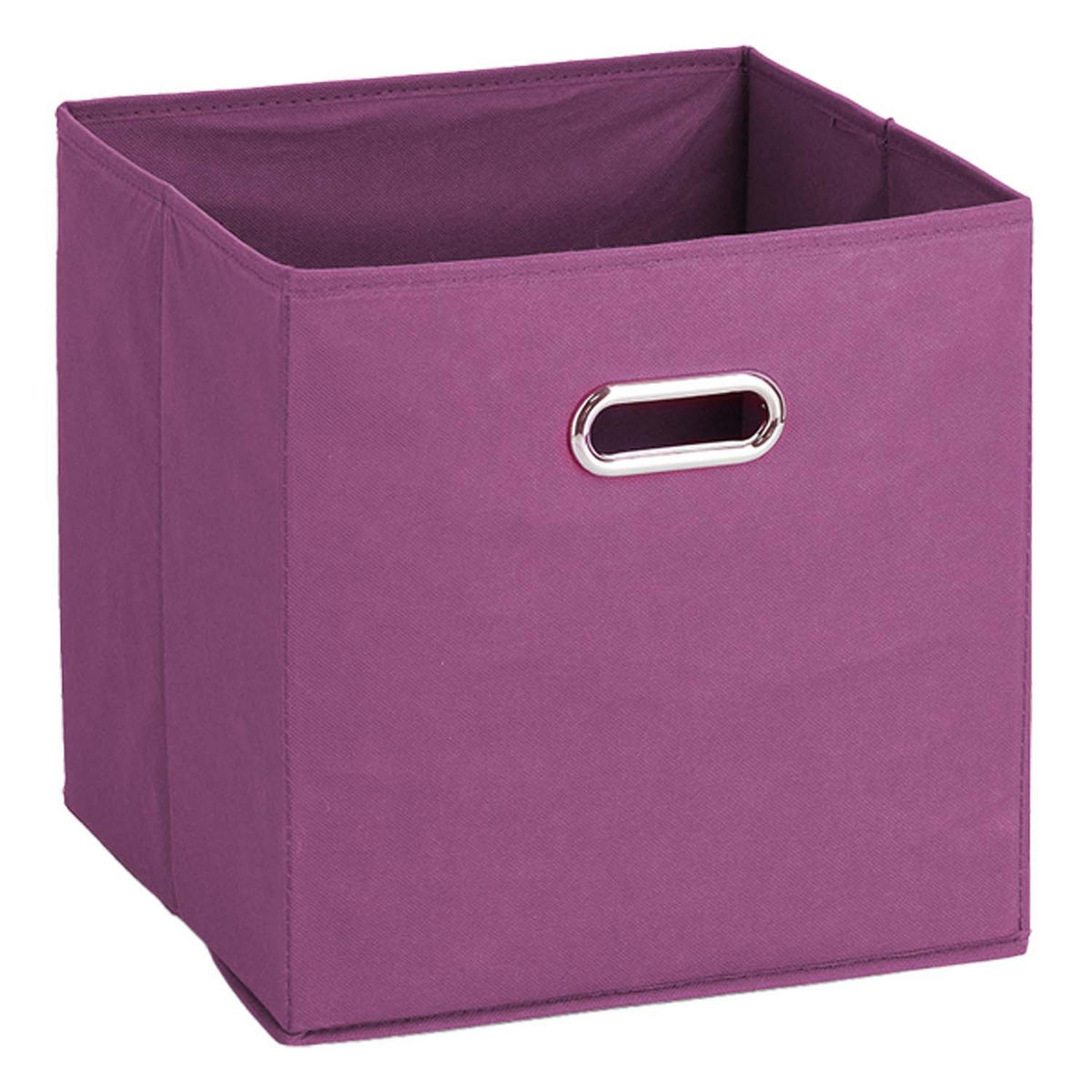 AUFBEWAHRUNGSBOXEN mit Griff, 12 Stück - Vlies, Lila - Violett, Textil (32/32cm) - Zeller Present