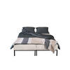BETT MOOKA 4in1-Multifunktions-System Stoff Velo Ecru - Ecru, Holz (160/200cm) - Kaiser Möbel