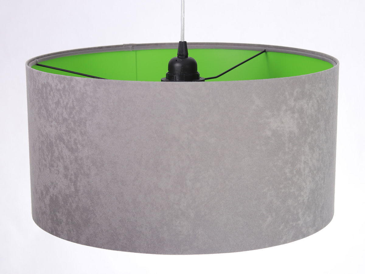 HÄNGELEUCHTE Grau 60/30 cm - Grau/Grün, Kunststoff (60/1.1/30cm) - ONZENO
