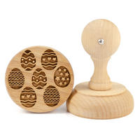 KEKSSTEMPEL Ostereier, Ø 60 mm, Buchenholz - Braun, Holz (6/8.2/6cm) - Folkroll