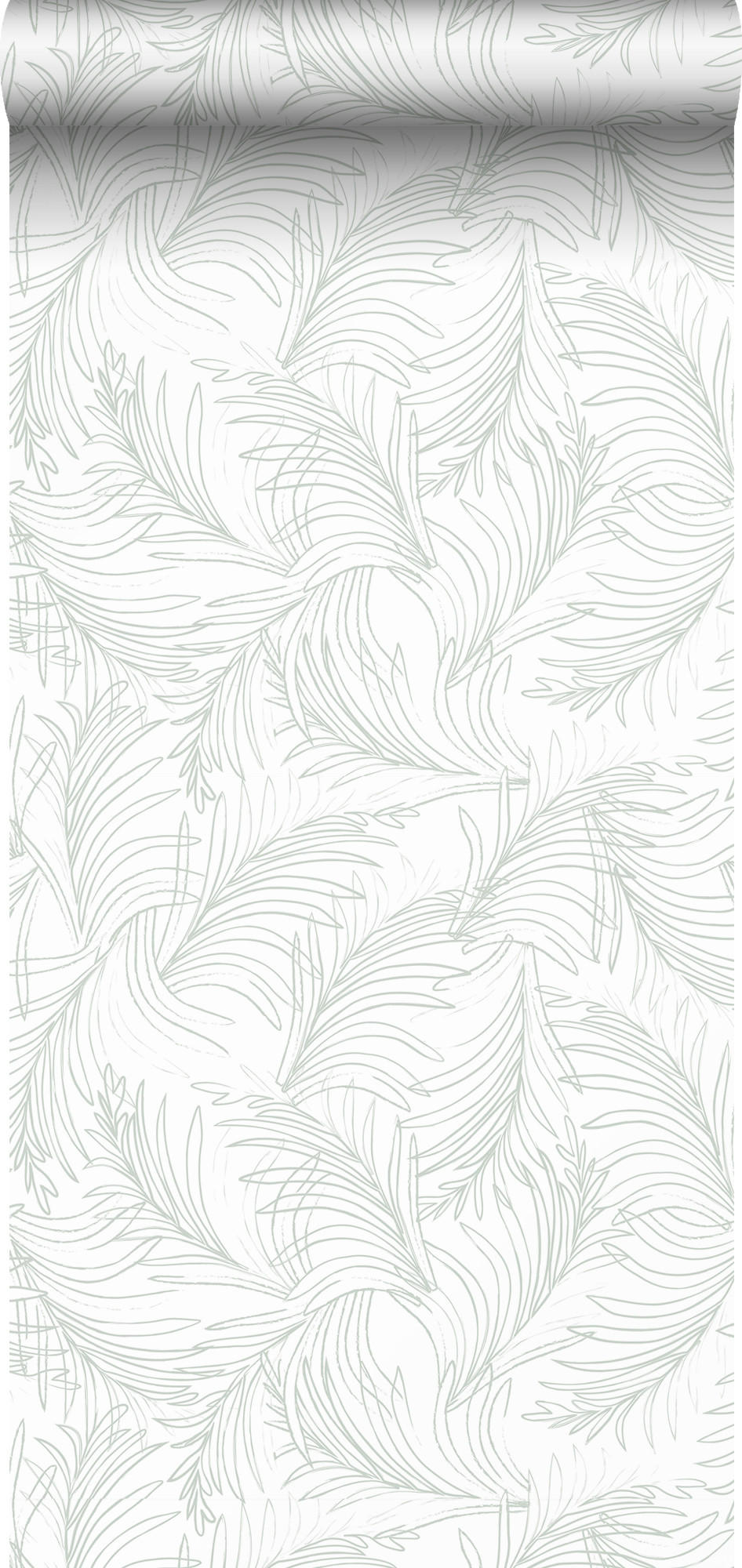 TAPETE Federn 53 cm x 10 m - Weiß, Papier (53/1000cm) - Sanders & Sanders