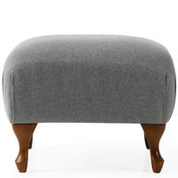 FUẞSTÜTZE TOMIS, Esche - Hellgrau/Braun, Eichenholz/Holz (50/40/50cm) - KONSIMO®