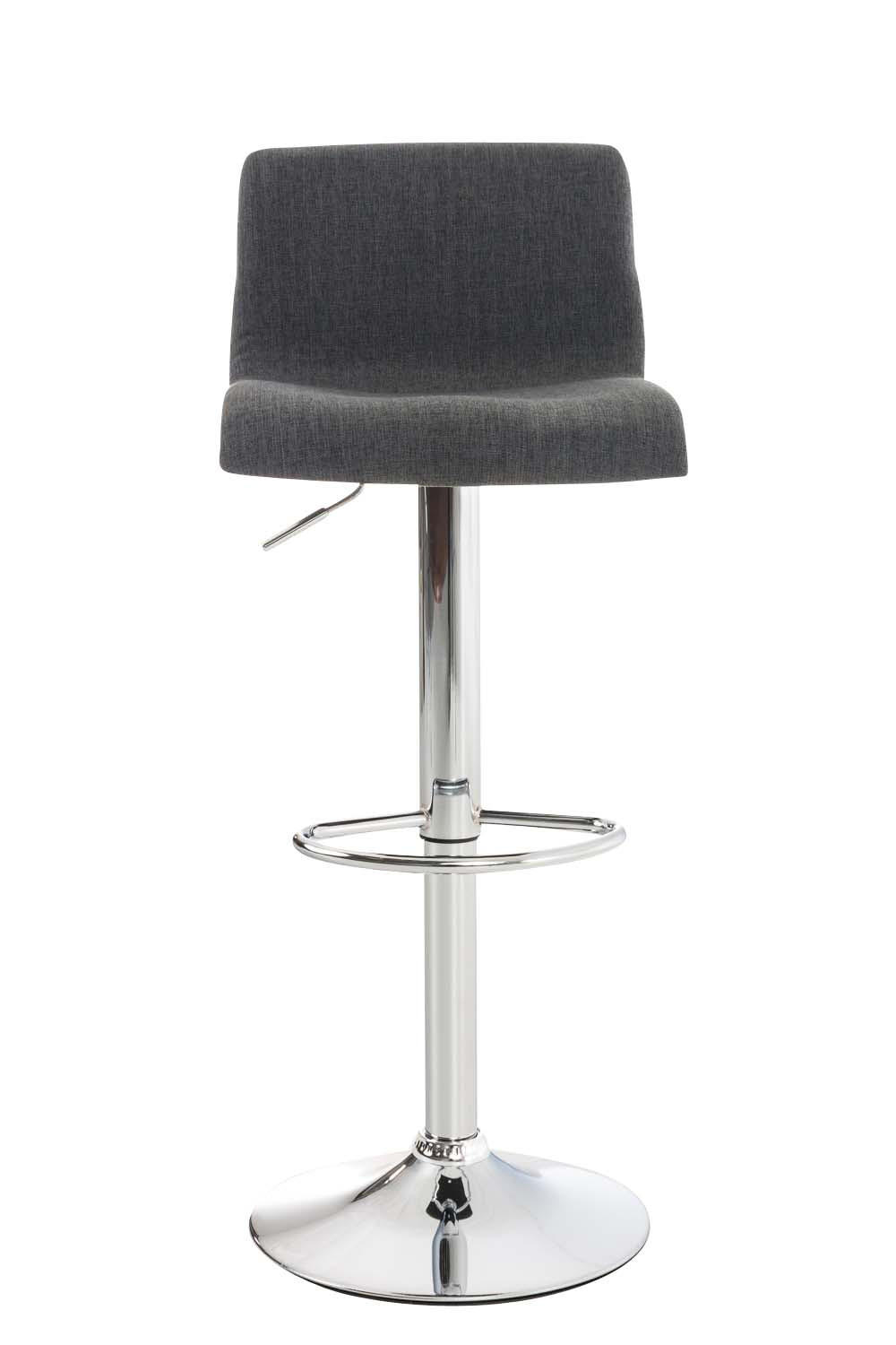 BARHOCKER BERLIN Dunkelgrau Stoff - Dunkelgrau, Textil/Metall (39/84/36cm) - DELUKE