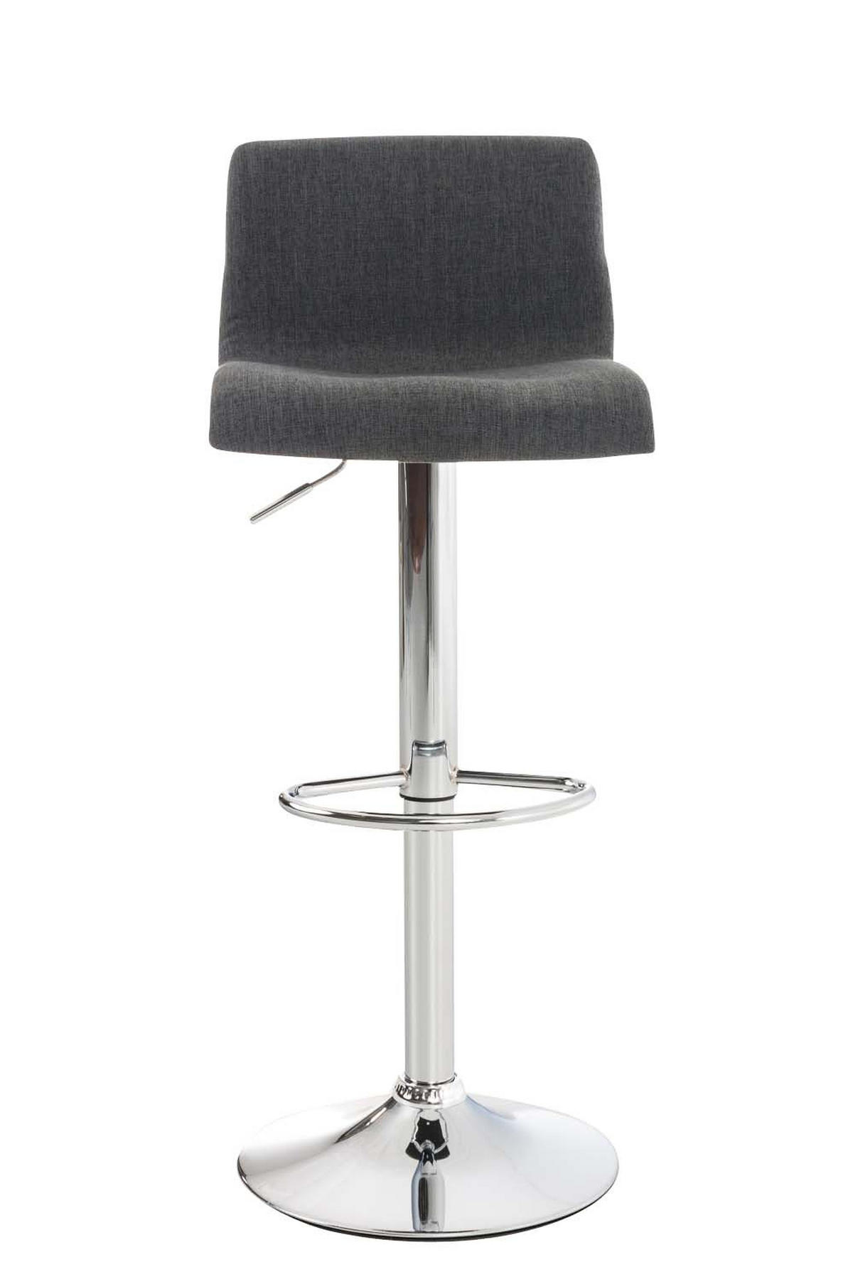 BARHOCKER BERLIN Dunkelgrau Stoff - Dunkelgrau, Textil/Metall (39/84/36cm) - DELUKE