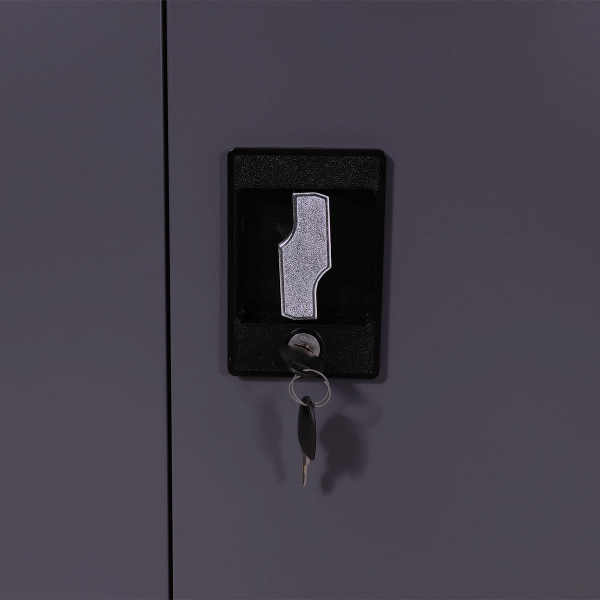 AKTENSCHRANK 185x90x40cm 2 Türen abschließbar Metall Dunkelgrau - Dunkelgrau, Metall (90/185/40cm) - PROREGAL