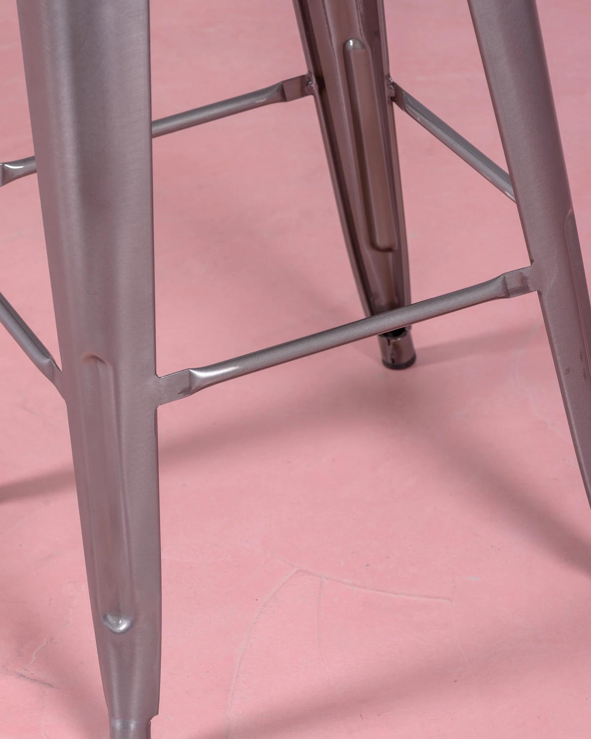 BARHOCKER-SET 4 Stück Metall Alufarben - Alufarben, Metall (43/78/43cm) - Nest Dream