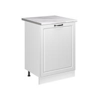 KUCHYNSKÁ SPODNÁ SKRINKA R-Line, Biely vidiecky dom/biely, 60 cm s 1 dverami Marmori työtaso - biela, kompozitné drevo (60/81.6/60cm) - Vicco