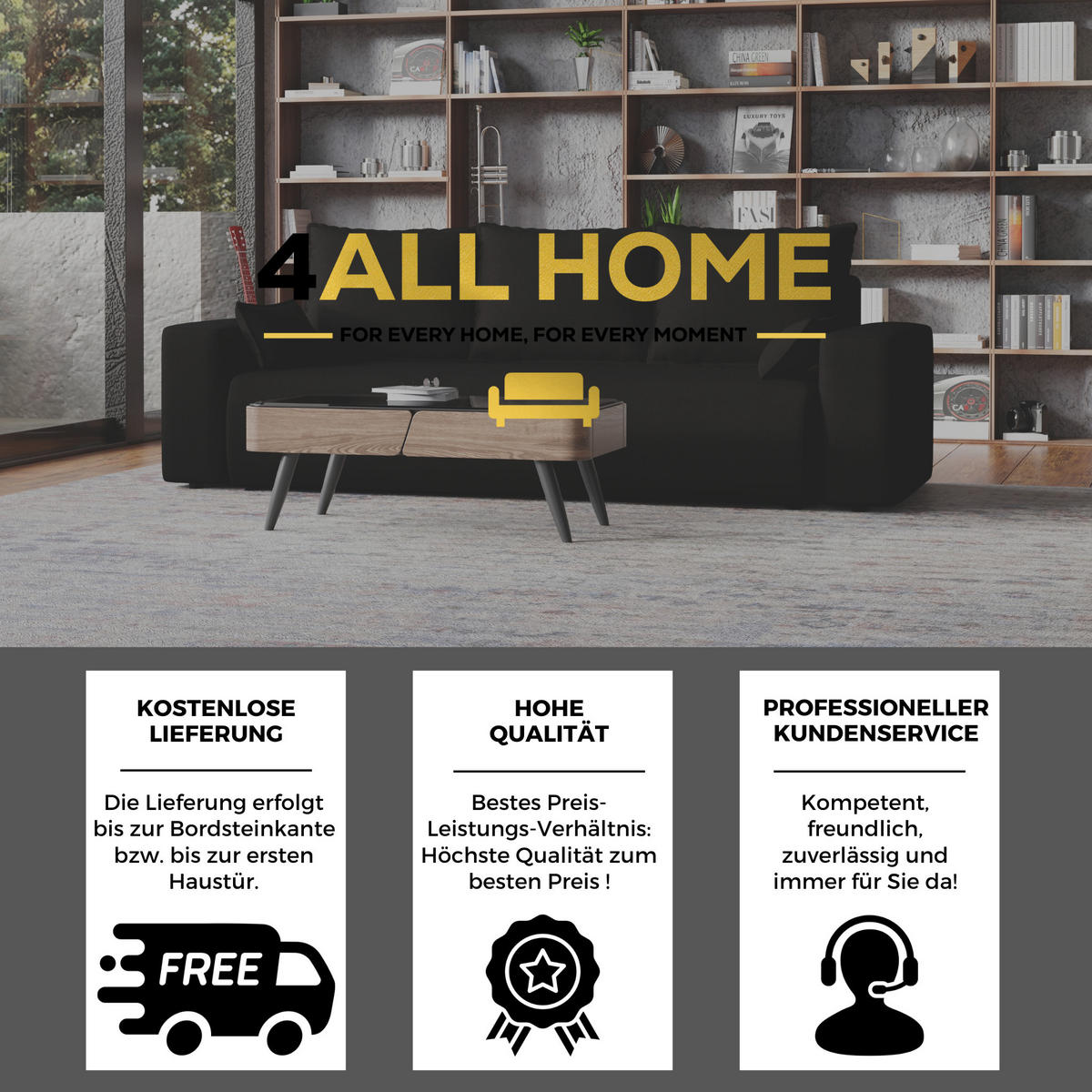 SOFA Bubi mit Bettkasten und Schlaffunktion, Velourstoff - Schwarz, Holzwerkstoff (242/85/95cm)