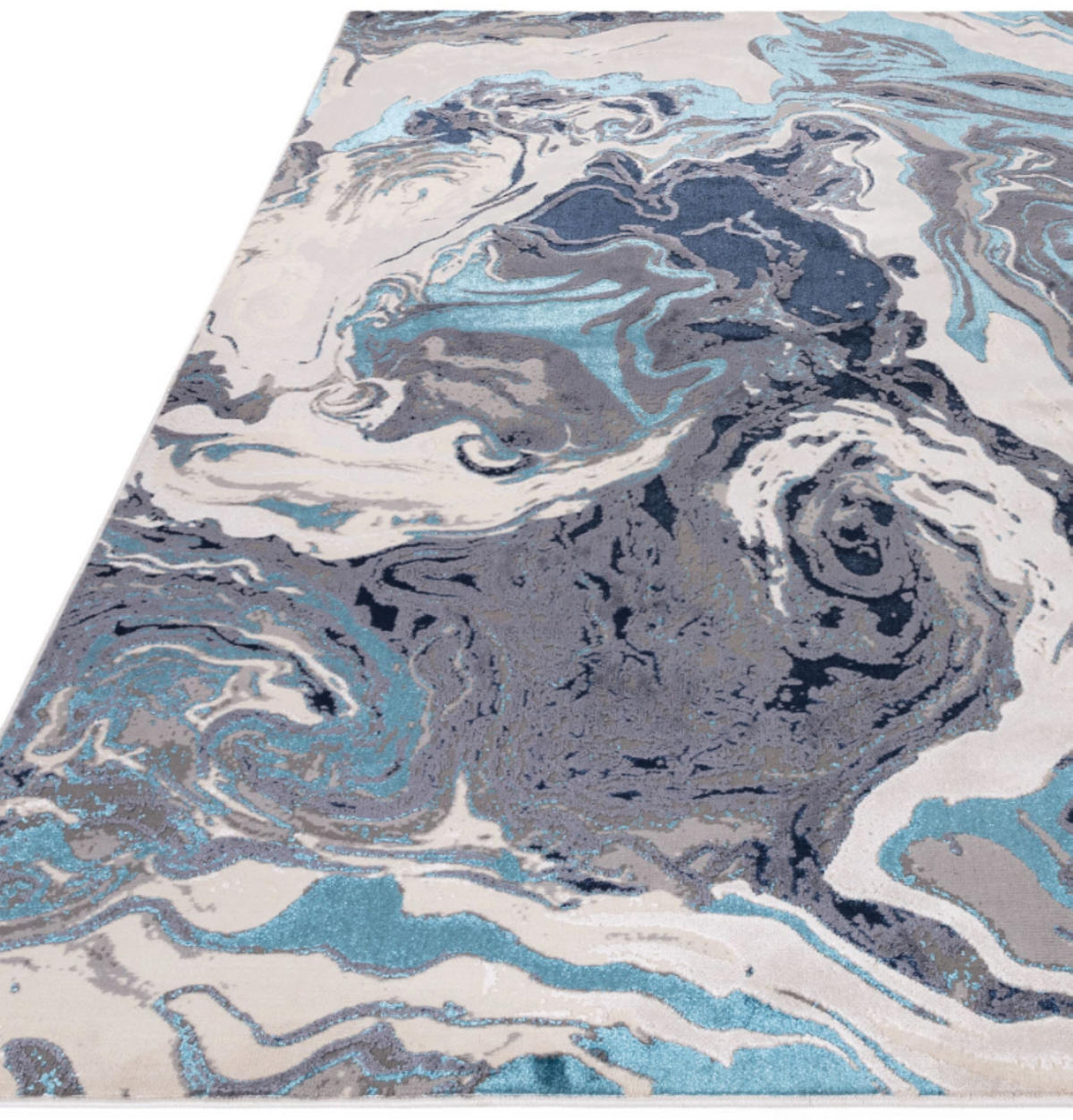 TEPPICH modern Wohn-/Schlafzimmer OCEAN Blau 120 x 170 cm - Blau, Textil (120/170cm) - Novatrend