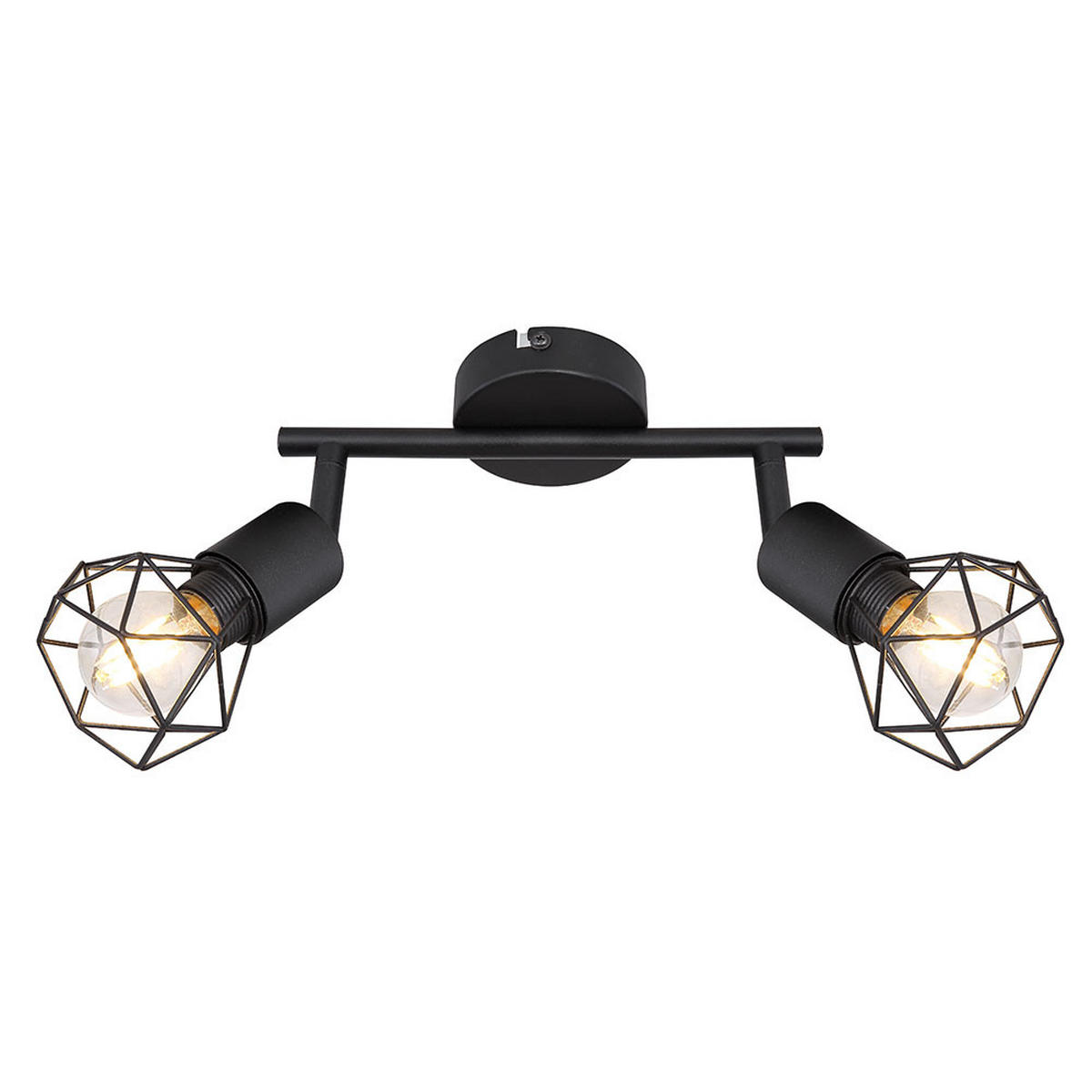 LED DECKENLEUCHTE Metall Schwarz - Schwarz, Metall (22/8/18cm)