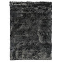 LUXUS SUPER SOFT FELLTEPPICH ASPEN MELIERT - Anthrazit, Textil (140/180cm) - Pergamon
