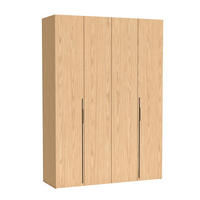 FALTTÜRENSCHRANK Omodeo 170 cm breit in Bookmatch-Eiche – mit WingLine-Falttüren - Eichefarben, Holzwerkstoff (170/240/58cm) - AX Living