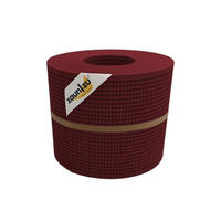 SICHTSCHUTZSTREIFEN PP Premium Gelocht 30 Prozent Streifen Bordeauxrot 26m - Bordeaux, Kunststoff (2600/19cm) - ZAUN|ZU
