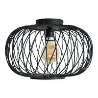 DECKENLEUCHTEN Twist Schwarz - Schwarz, Metall (37/37/24cm) - Urban Interiors