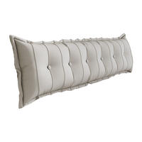 RÜCKENKISSEN Plüsch Weiß 180 cm - Weiß, Textil (50/180cm) - Vercart
