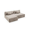 ECKSOFA mit Schlaffunktion Beige - Beige, Textil (236/148cm) - Furnisell