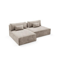 ECKSOFA mit Schlaffunktion Beige - Beige, Textil (236/148cm) - Furnisell