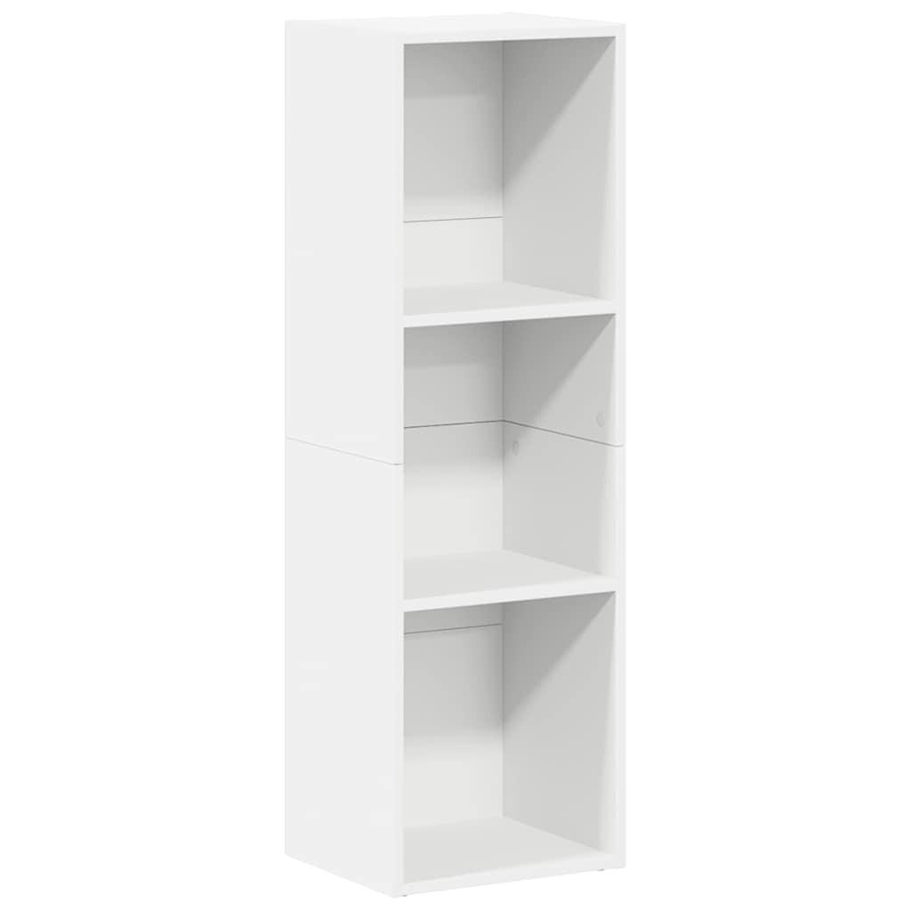 vidaXL Bücherregal Weiß 36x114x30 cm