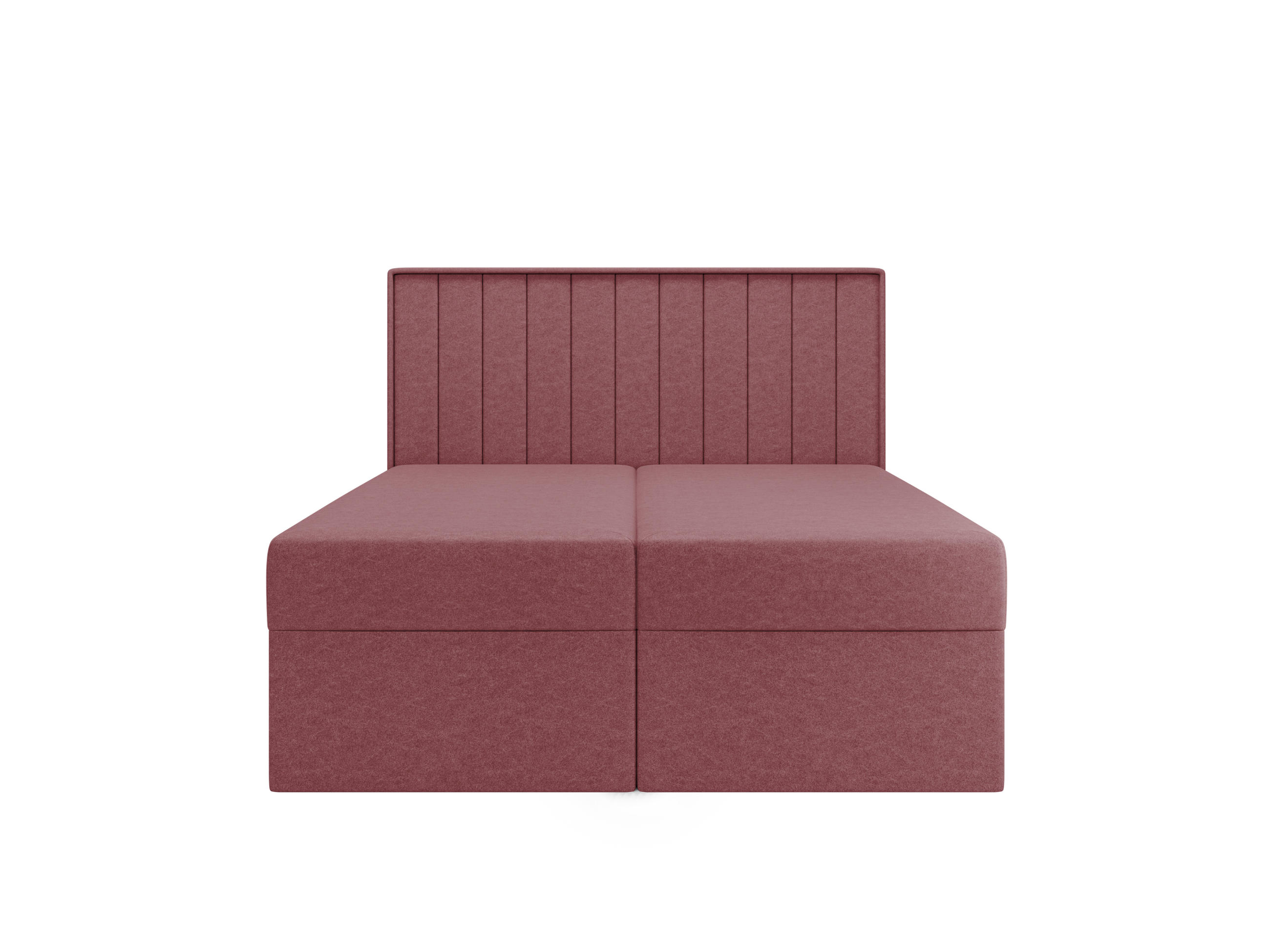 BOXBETT - Taschenmatratze + Topper 180x200 puderrosa Chenille - Hellrosa, Holz/Holzwerkstoff (180/200cm) - SIMKAM Furniture