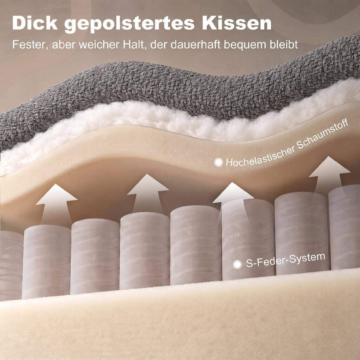 BÄDDSOFFA i polyester, grå - Grå, Textil/Plast (89/85/167cm) - HOMCOM
