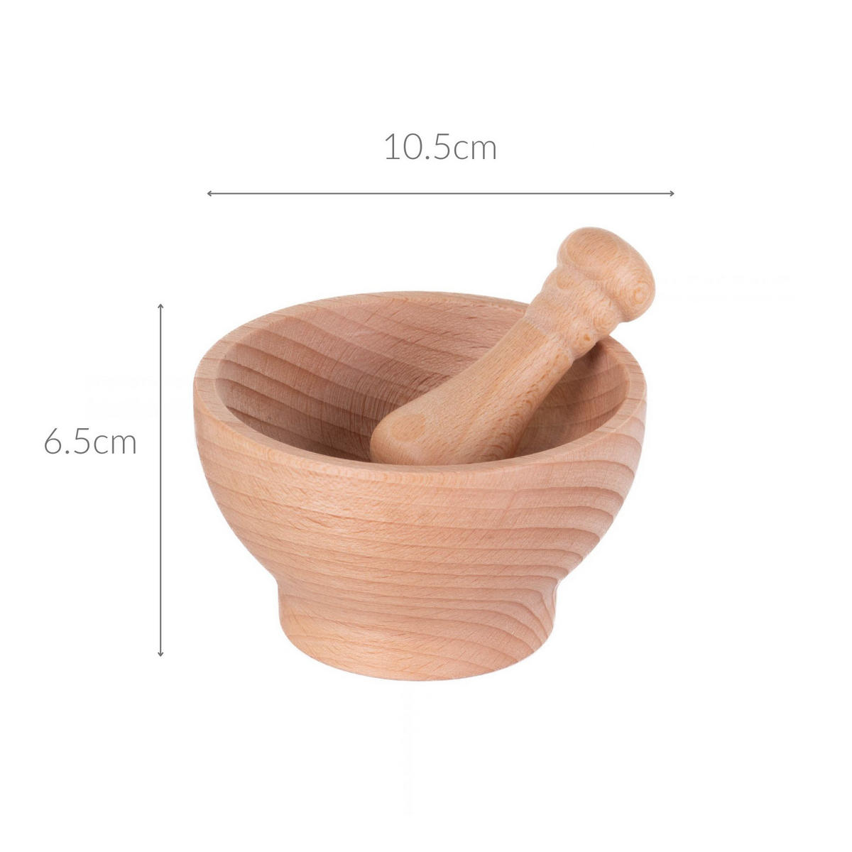 MÖRSER Buchenholz Ø10,5 cm - Braun, Holz (10.5/6.5/10.5cm)